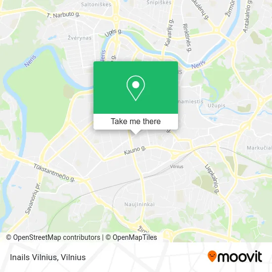 Карта Inails Vilnius