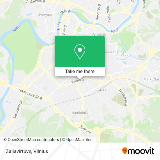 Карта Zaliavirtuve