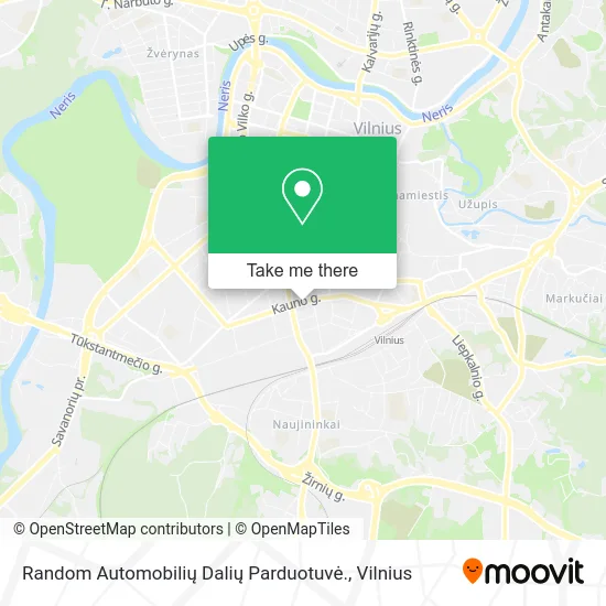 Карта Random Automobilių Dalių Parduotuvė.