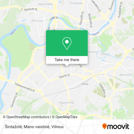 Карта Širdažolė, Mano vaistinė