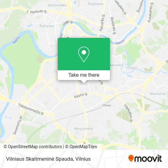 Карта Vilniaus Skaitmeninė Spauda
