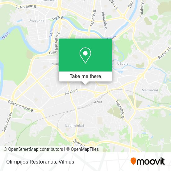 Карта Olimpijos Restoranas