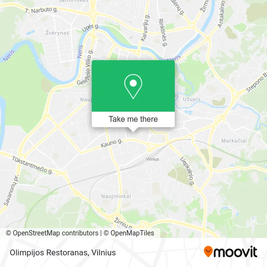 Карта Olimpijos Restoranas