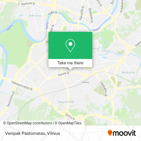 Карта Venipak Pastomatas