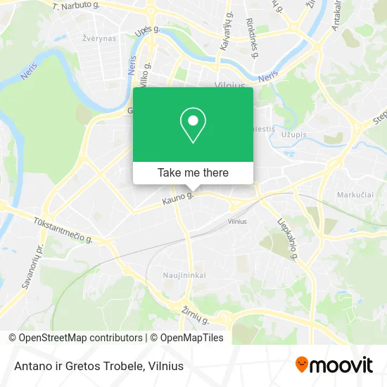 Карта Antano ir Gretos Trobele