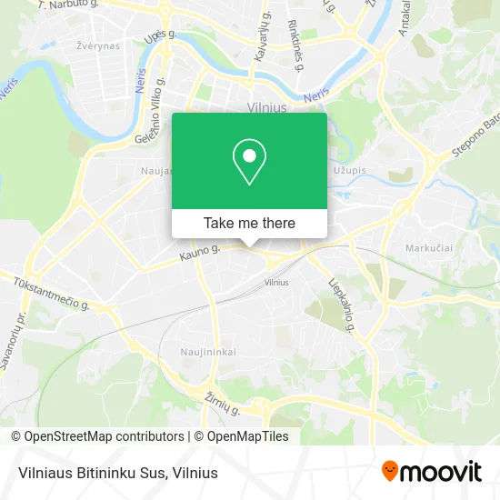 Карта Vilniaus Bitininku Sus