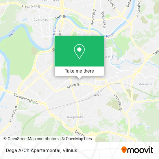 Карта Dega A/Ch Apartamentai