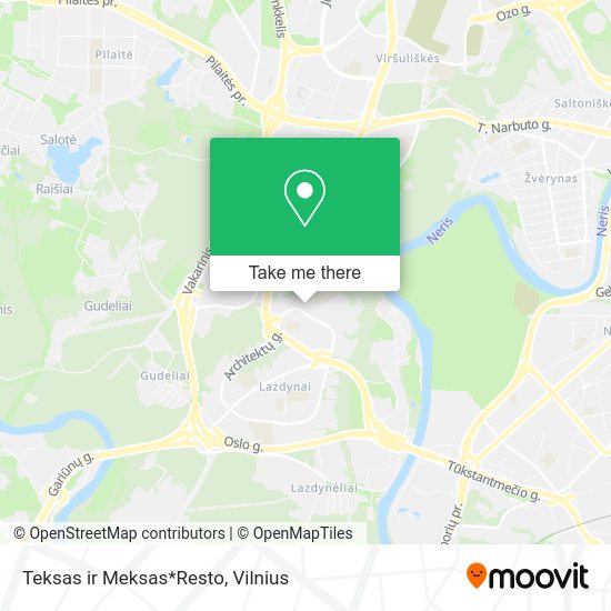 Карта Teksas ir Meksas*Resto