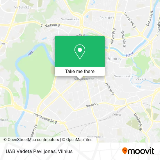 Карта UAB Vadeta Paviljonas