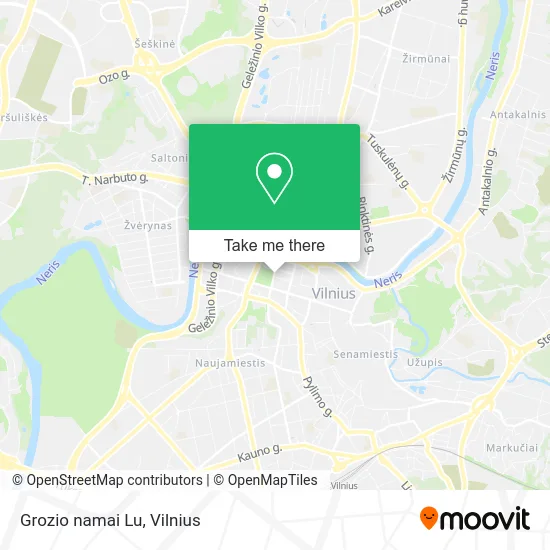 Карта Grozio namai Lu