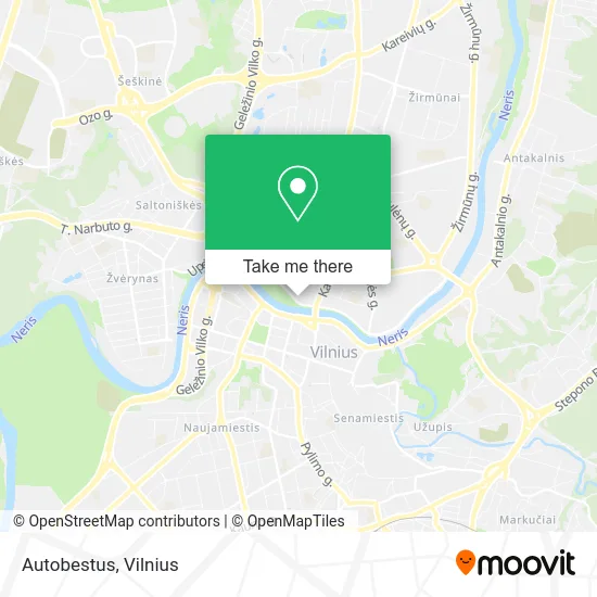 Карта Autobestus