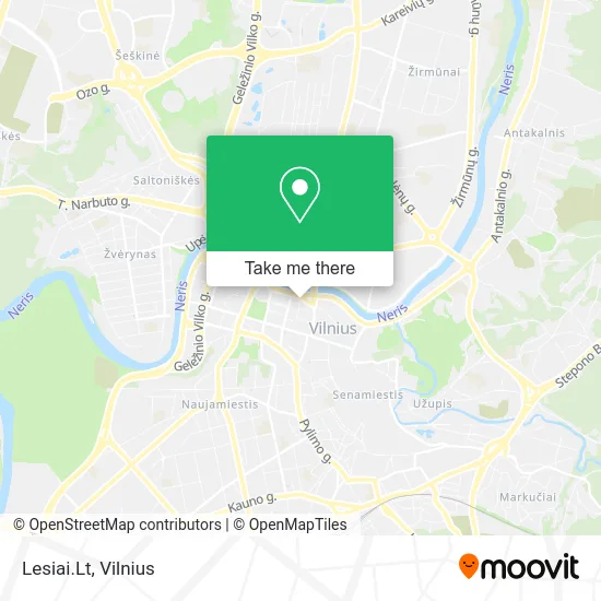 Карта Lesiai.Lt