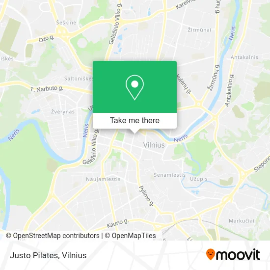Карта Justo Pilates