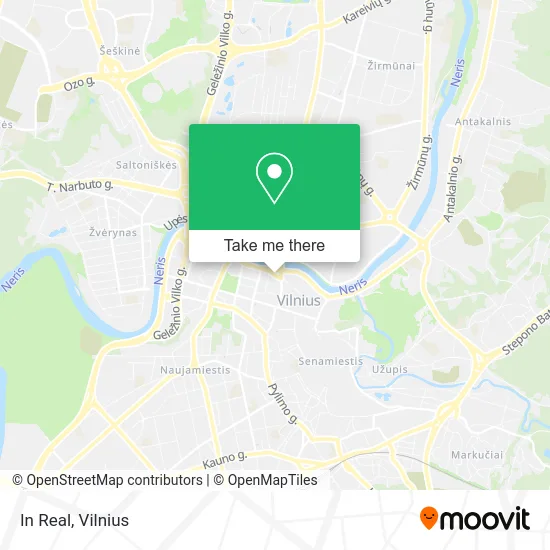 In Real map