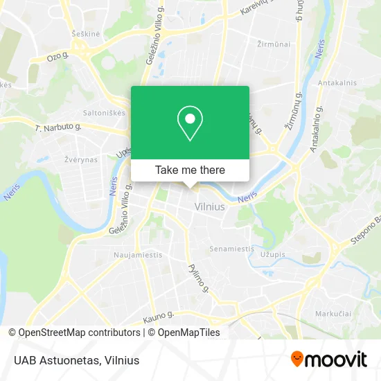 Карта UAB Astuonetas