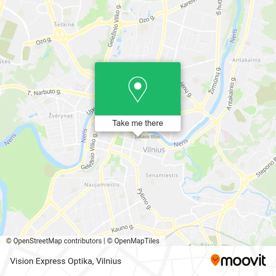 Vision Express Optika map