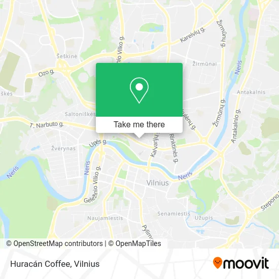 Huracán Coffee map