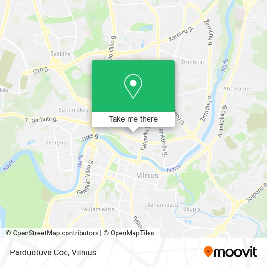 Карта Parduotuve Coc