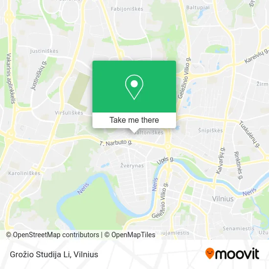 Карта Grožio Studija Li