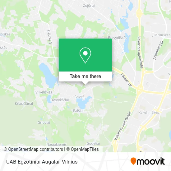 Карта UAB Egzotiniai Augalai