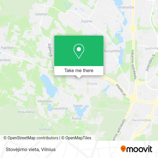Карта Stovėjimo vieta