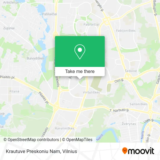 Карта Krautuve Preskoniu Nam