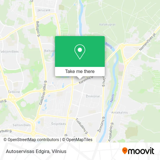 Карта Autoservisas Edgira
