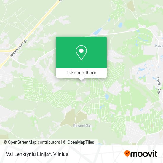 Карта Vsi Lenktyniu Linija*