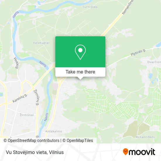Карта Vu Stovėjimo vieta