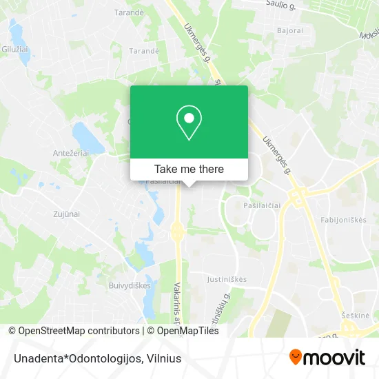 Карта Unadenta*Odontologijos