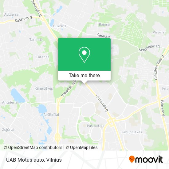 Карта UAB Motus auto