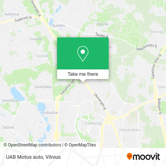 Карта UAB Motus auto