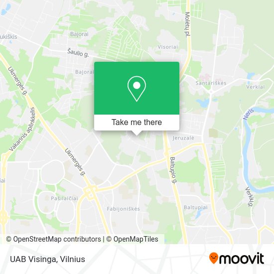 Карта UAB Visinga