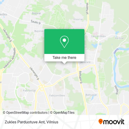 Карта Zukles Parduotuve Ant