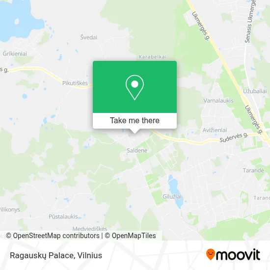 Ragauskų Palace map