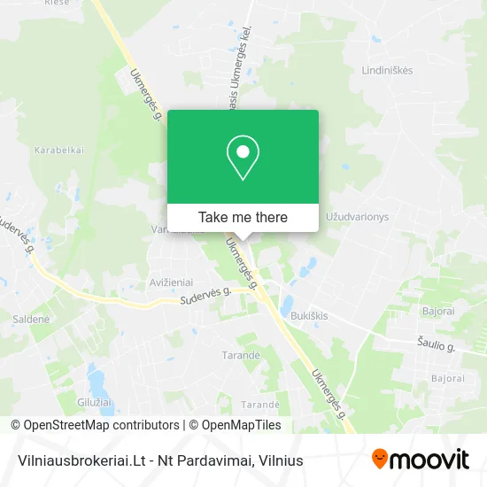 Карта Vilniausbrokeriai.Lt - Nt Pardavimai