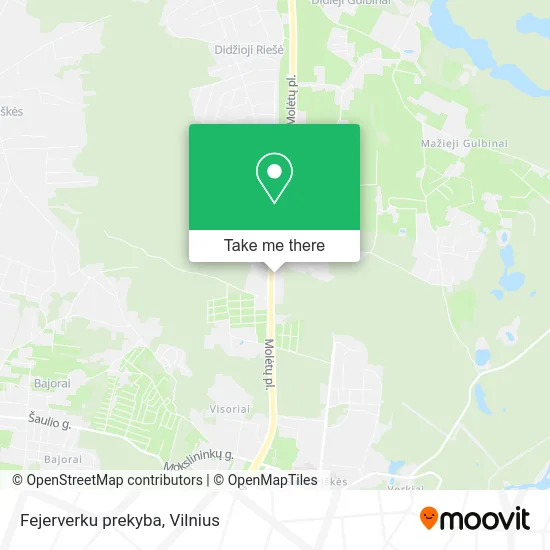 Карта Fejerverku prekyba