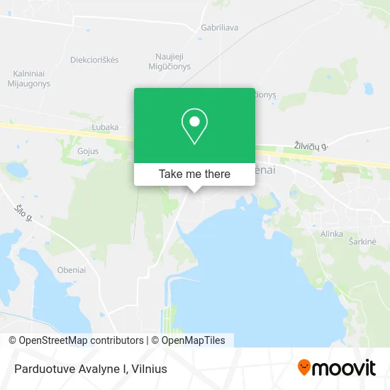 Карта Parduotuve Avalyne I