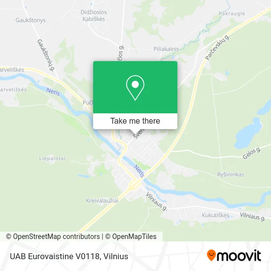Карта UAB Eurovaistine V0118