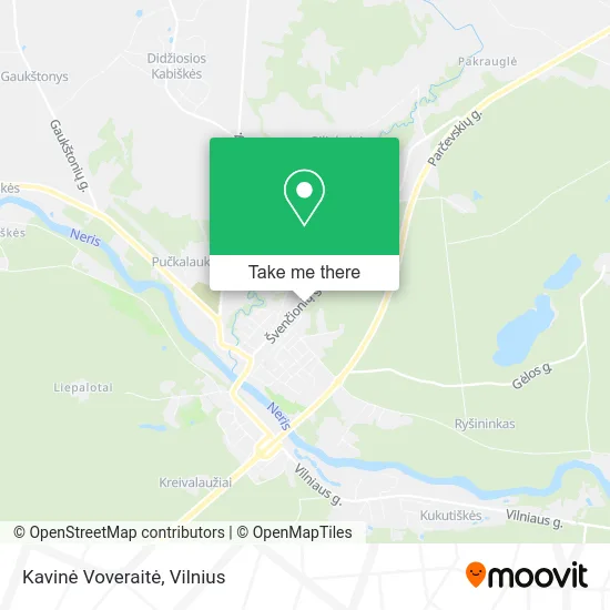 Карта Kavinė Voveraitė