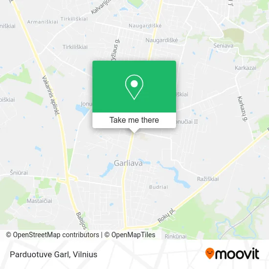 Карта Parduotuve Garl