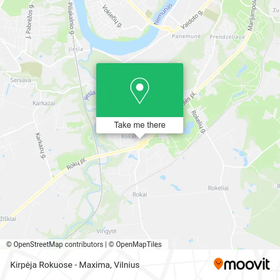 Карта Kirpėja Rokuose - Maxima