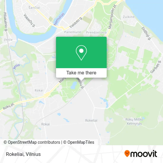 Карта Rokeliai