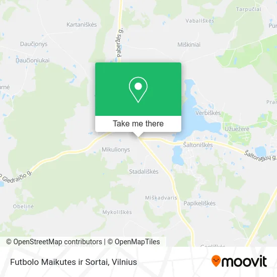 Карта Futbolo Maikutes ir Sortai