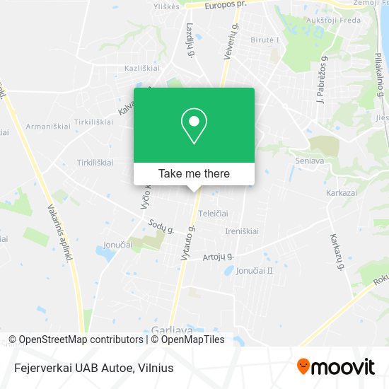 Карта Fejerverkai UAB Autoe