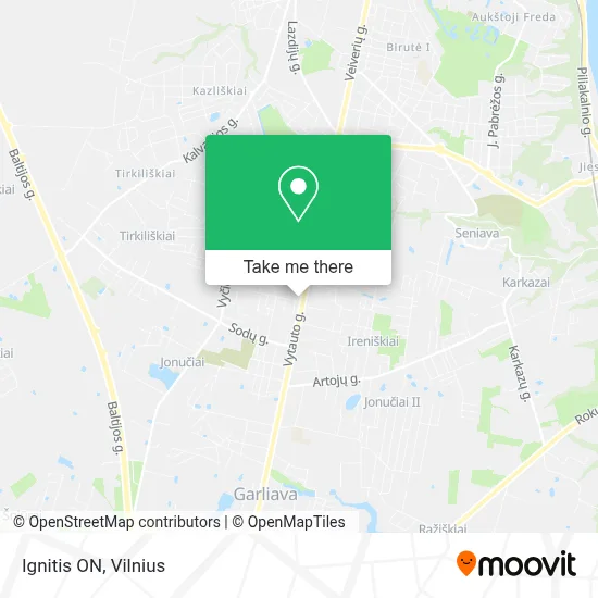 Ignitis ON map