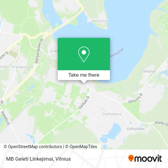 Карта MB Geleti Linkejimai