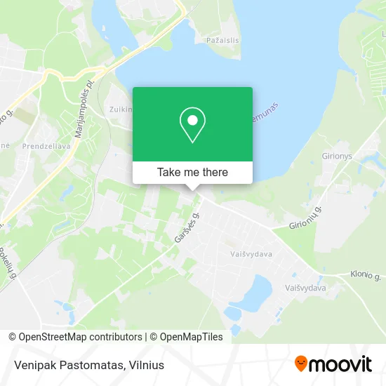 Карта Venipak Pastomatas