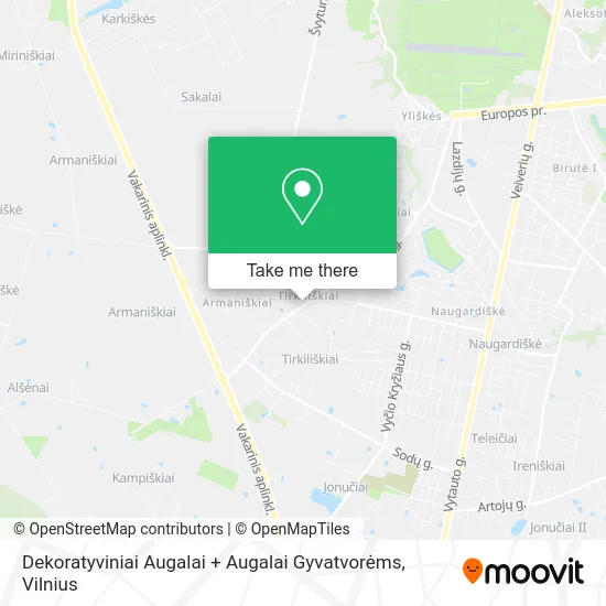 Карта Dekoratyviniai Augalai + Augalai Gyvatvorėms