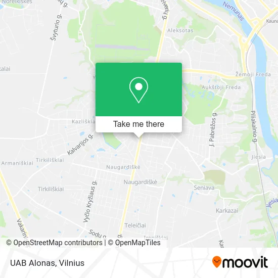 Карта UAB Alonas